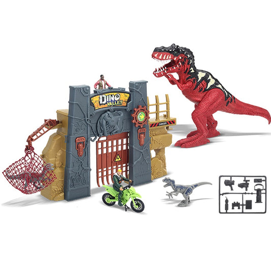 Dino Valley Light & Sound Barricade Break Play Set