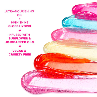 Too Faced Kissing Jelly Lip Oil Gloss 4.5ml - Sweet Cotton Candy