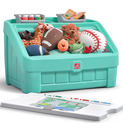 Step2 2 in 1 Toy Box and Art Lid - Mint