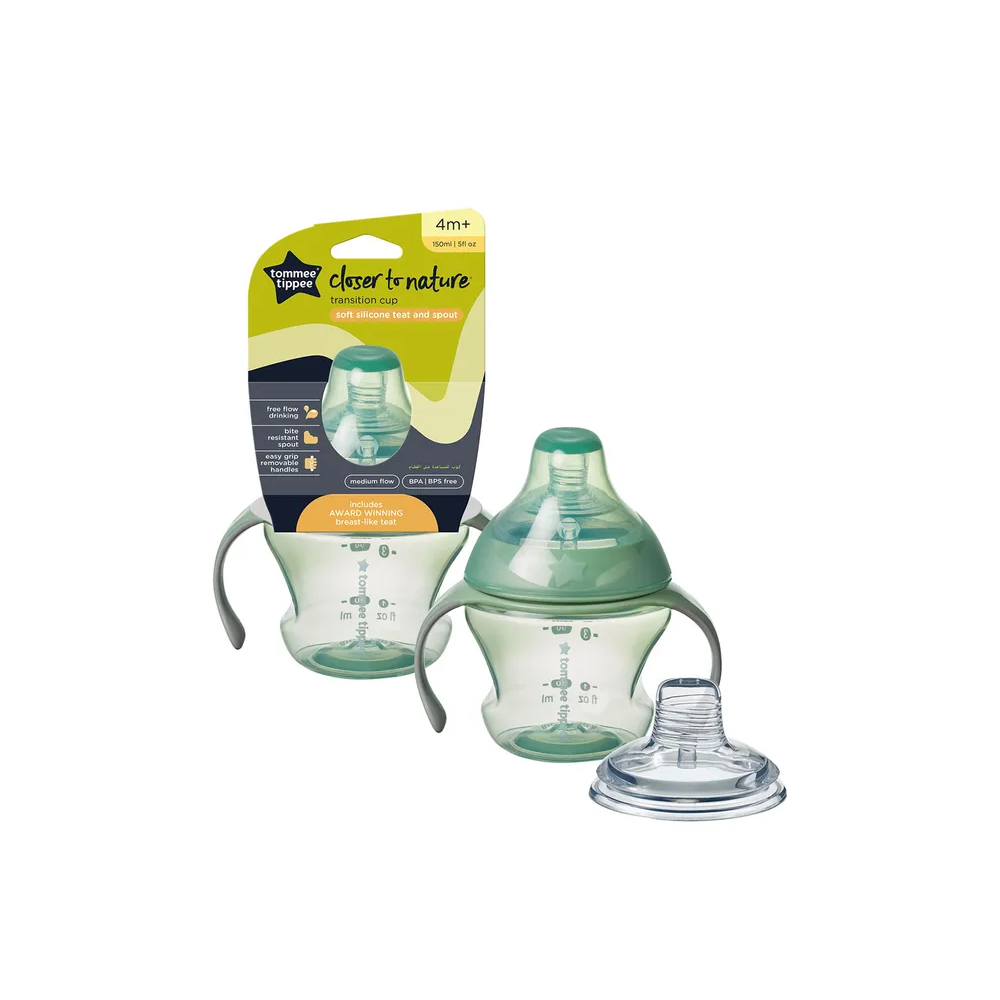 Tommee Tippee - Closer to Nature Bottle to Cup Transition (Green)