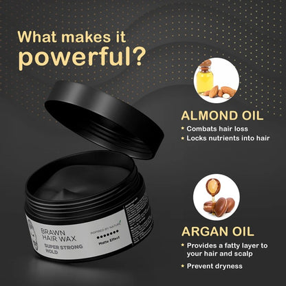 THE MAN COMPANY Brawn Hair Wax - Almond & Argan 50g