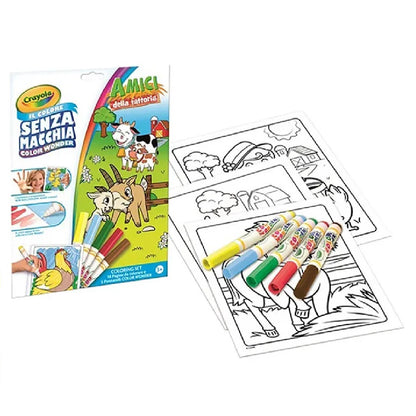Crayola Color Wonder Coloring Pad & Markers - Animal Friends