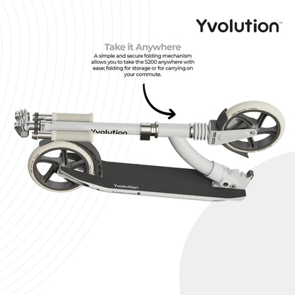 Yvolution 2 wheel Scooter S200 - White