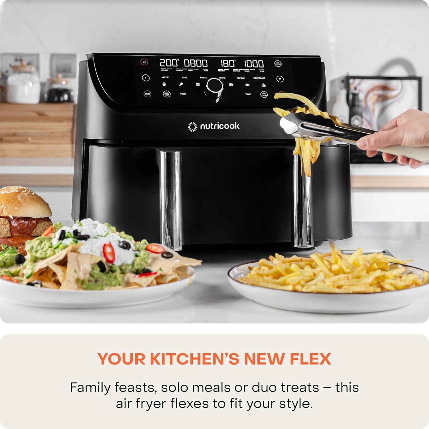 Nutricook Air Fryer Flexzone