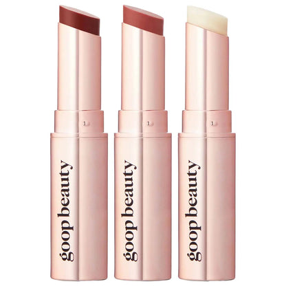 Goop Goopgenes Clean Nourishing Lip Balm Trio 4.6g - Rose + Garnet