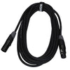 Enova 1 Meter XLR Female to XLR Male Microphone Cable 3-Pin Analogue & AES With Velcro