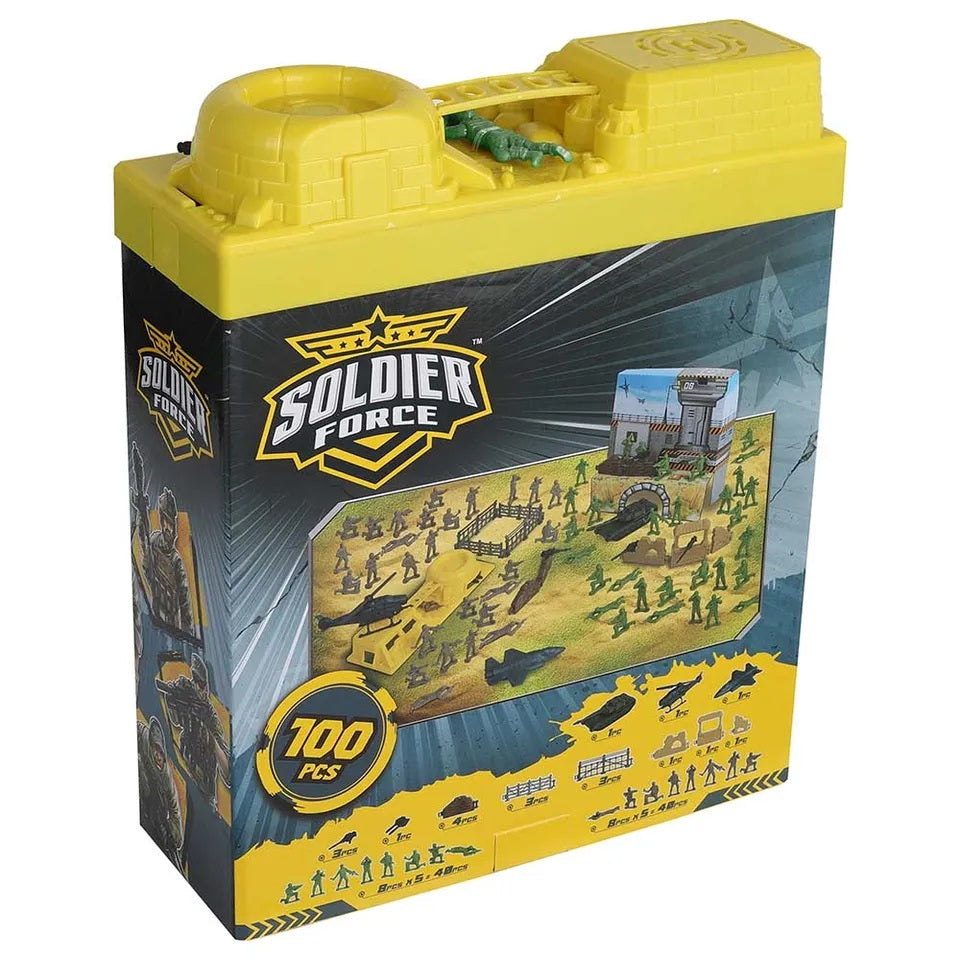 Soldier Force Bucket Playset 100pcs