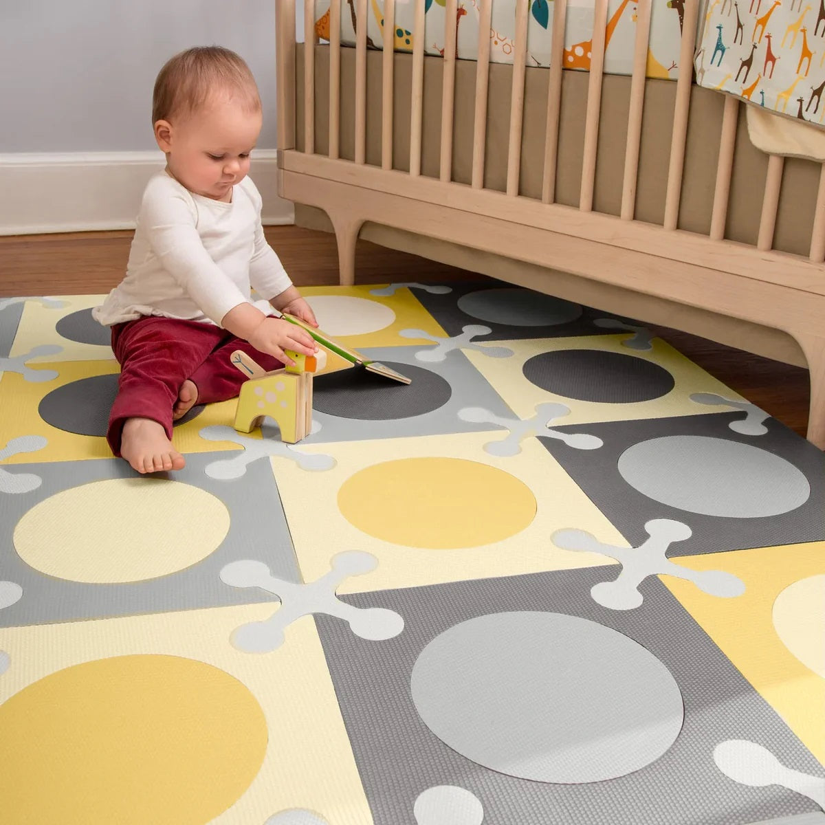 Skip Hop - Playspot Geo Floor Tiles - Gold & Grey