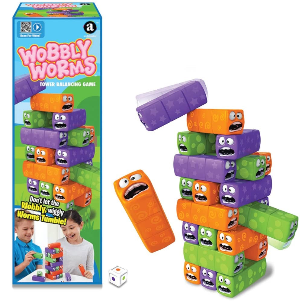 Ambassador Wobbly Worms - Tower Balancing Game