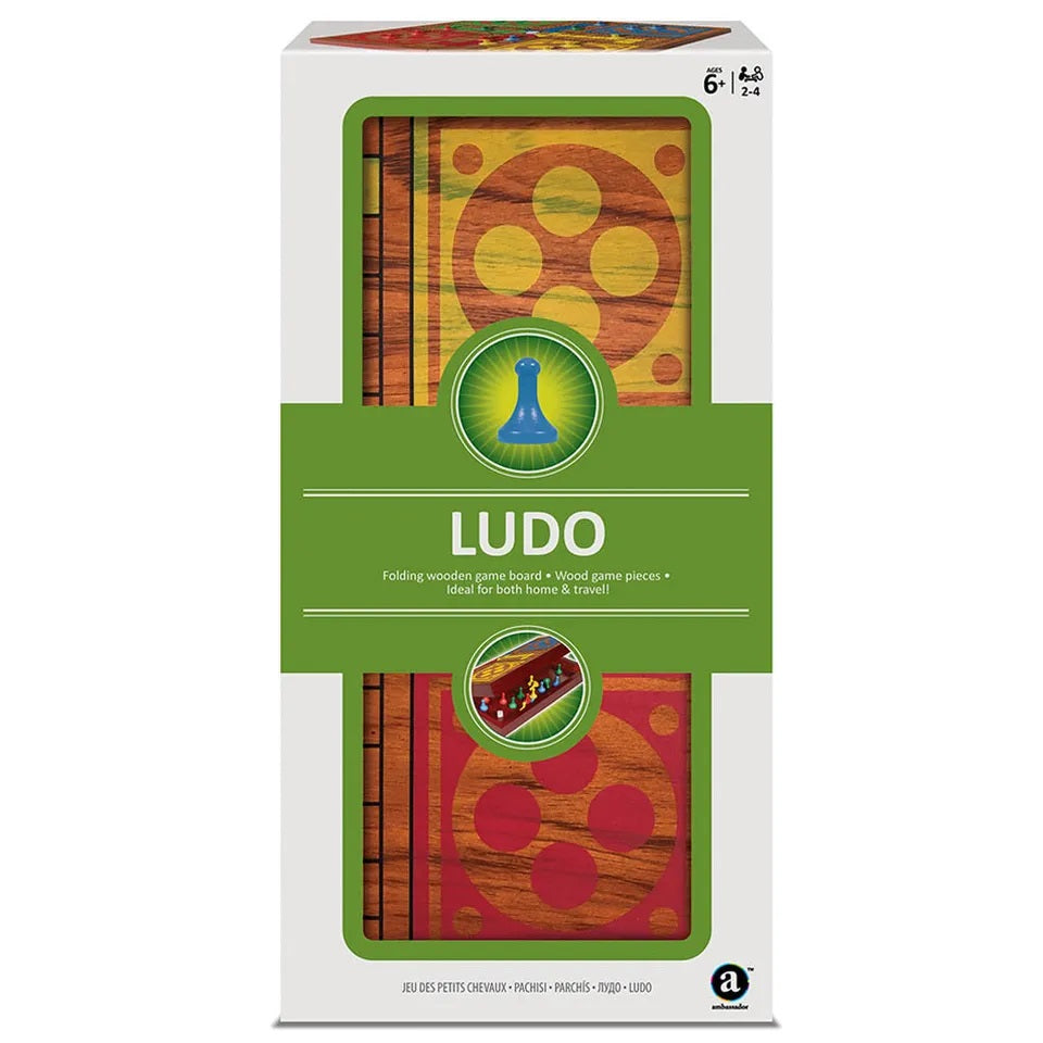 Ambassador - Folding Wood Ludo Set