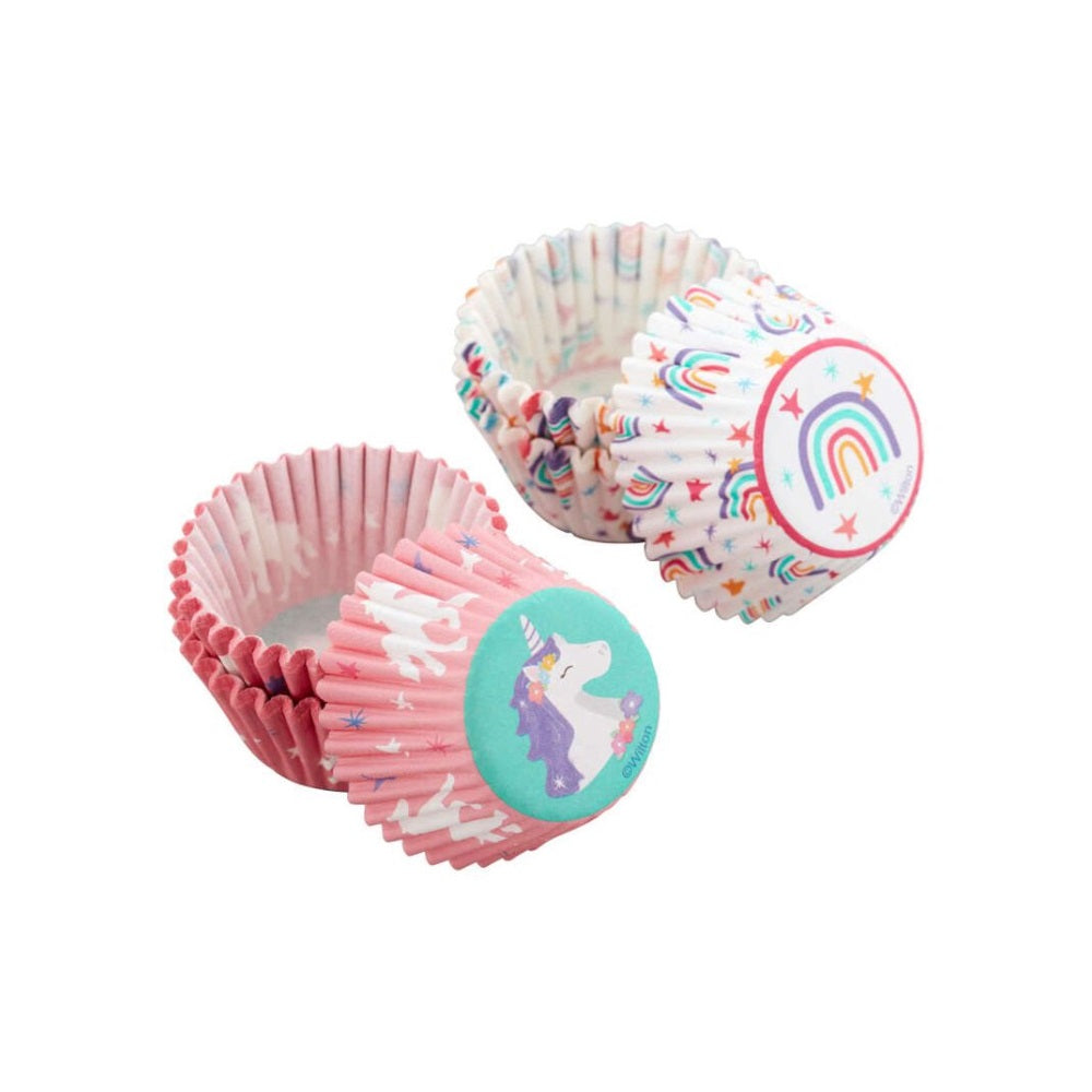 Wilton Unicorn and Rainbow Mini Baking Cups, Set of 100