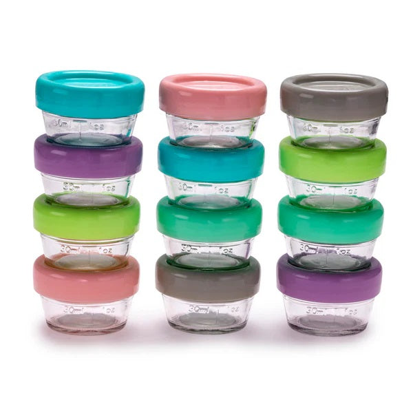 Melii - Glass Food Storage Container 2oz - 12 pcs