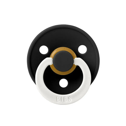 Bibs - Colour Flow Pack Latex S1 Pacifier - Black Glow