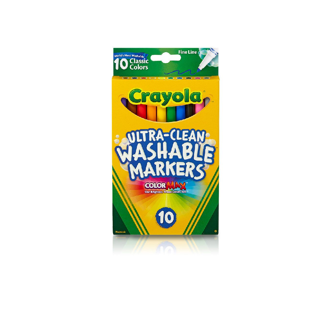 Crayola Ultra Clean Washable Marker Fine Line 10pcs