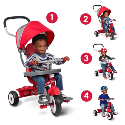 Radio Flyer 4 in 1 Stroll N Trike - Red
