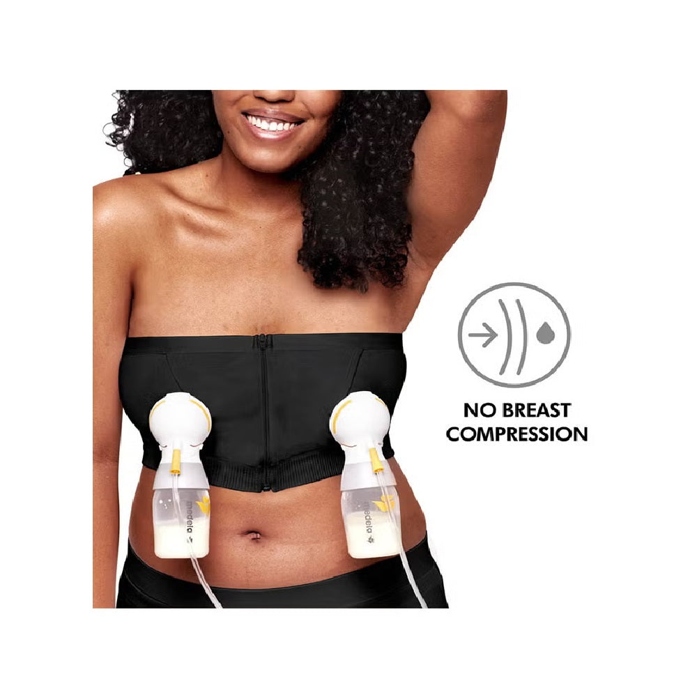 Medela Easy Expression Hands-Free Pumping Bra Black Medium