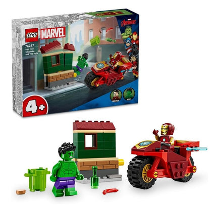 LEGO 76287 Iron Man with Bike and The Hulk