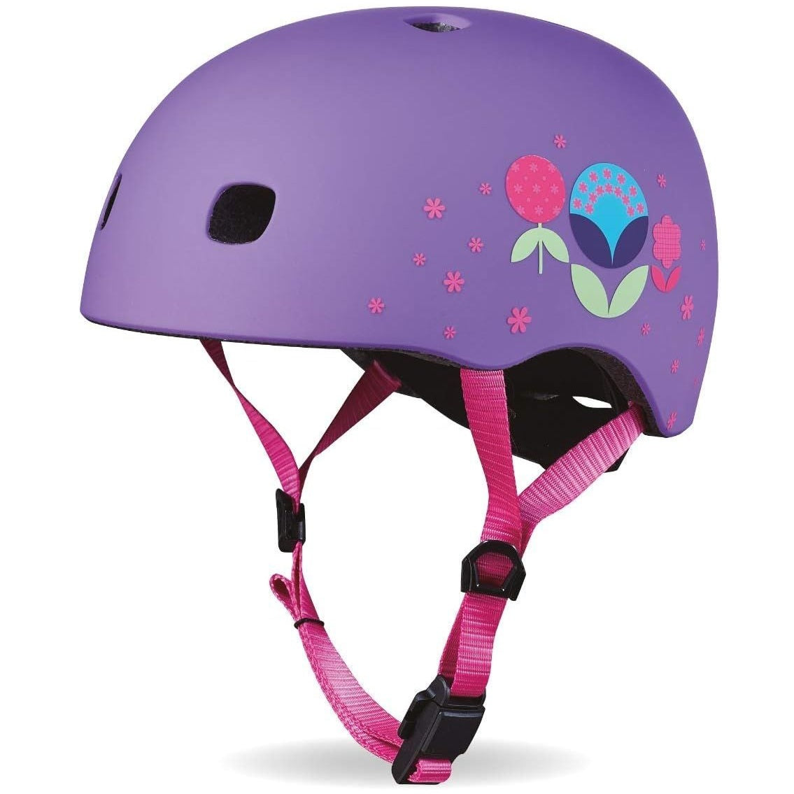 Micro - PC Helmet - Floral Purple - Small