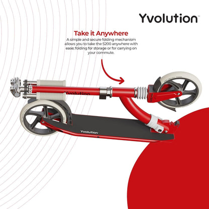Yvolution 2 wheel Scooter S200 - Red