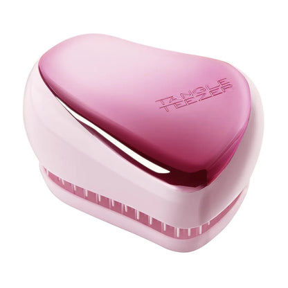 أداة تصفيف الشعر المدمجة من Tangle Teezer - لون وردي فاتح وكروم