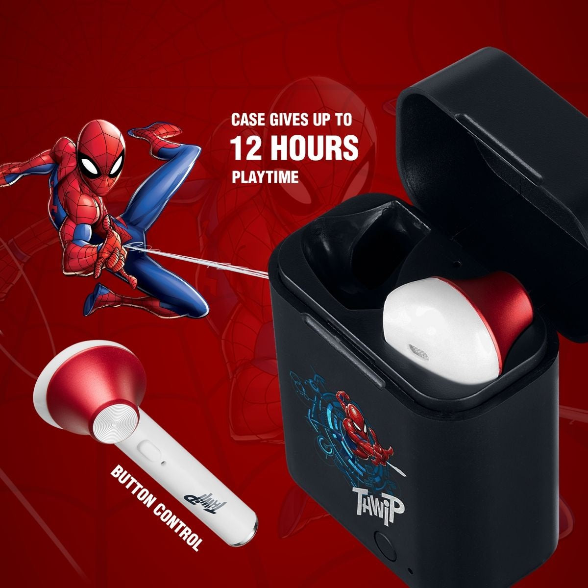 Marvel Spiderman - True Wireless Earphones (MV-1222-SM)