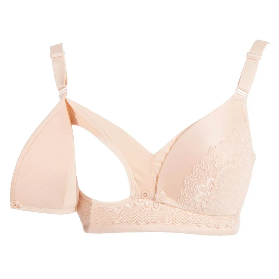 Okus - Full Cup Maternity & Nursing Bra - Beige - Small