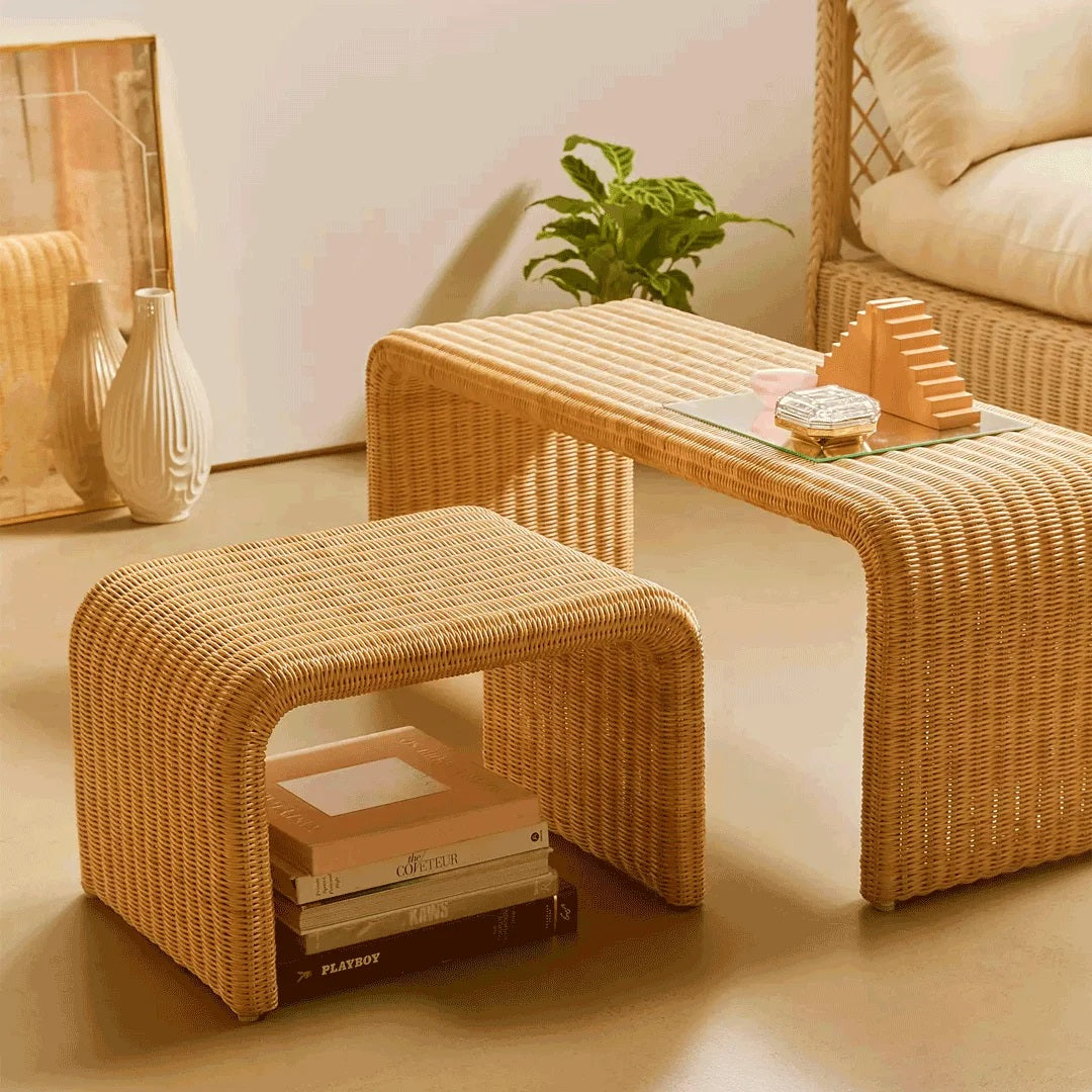 Wicker Side Table