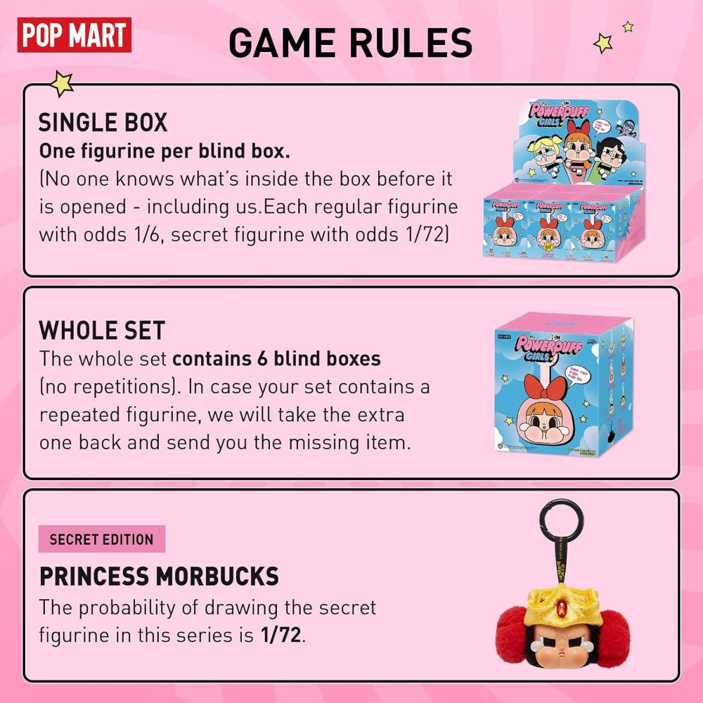 Pop Mart Crybaby - Powerpuff Girls Vinyl Face Plush Series Blind Box