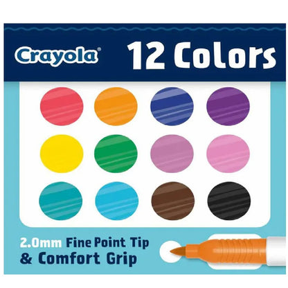 Crayola 12ct Fine Point Doodle Markers
