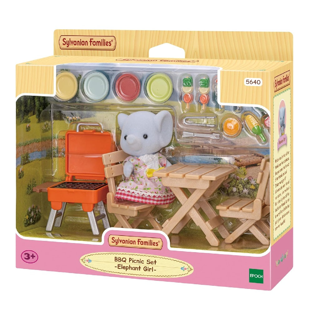 Sylvanian Families BBQ Picnic Set Elephant Girl