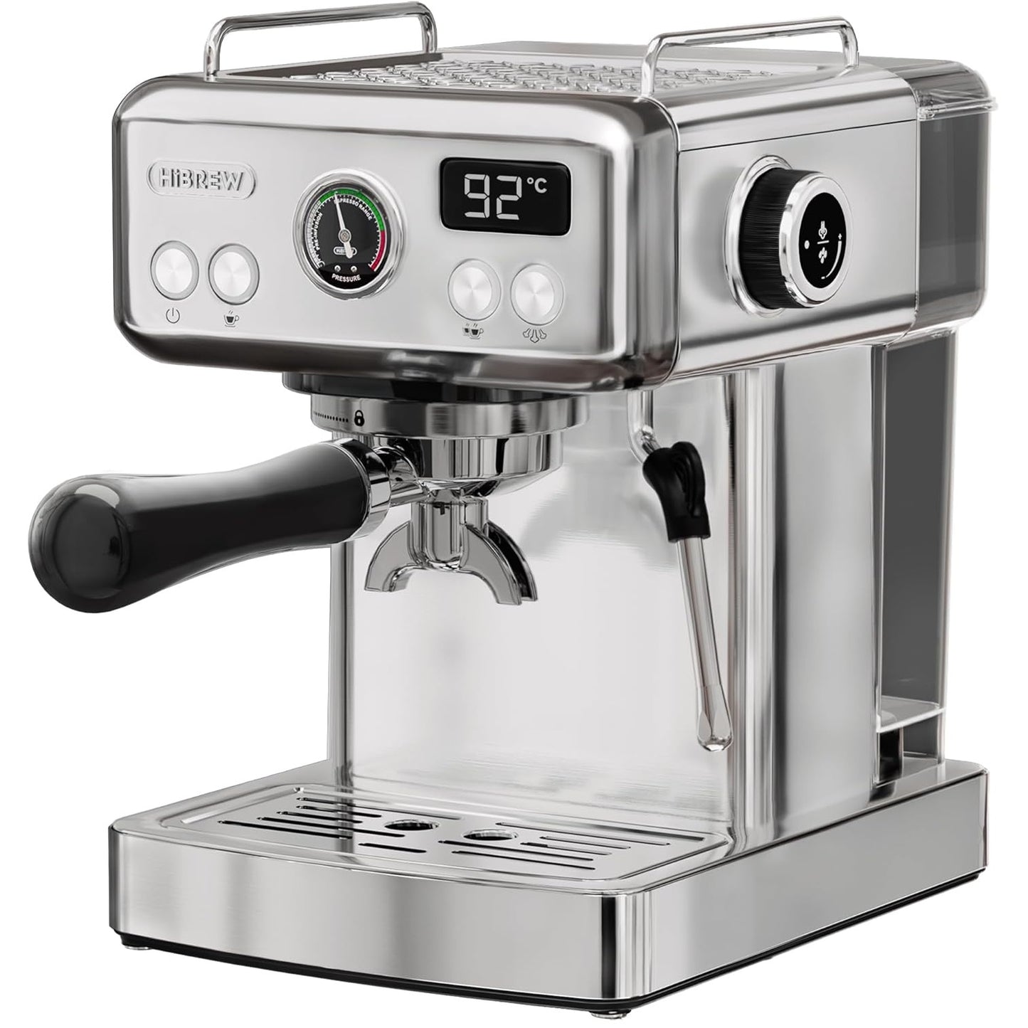 HiBrew H10A 1.8L Semi Auto Coffee Macine - Silver