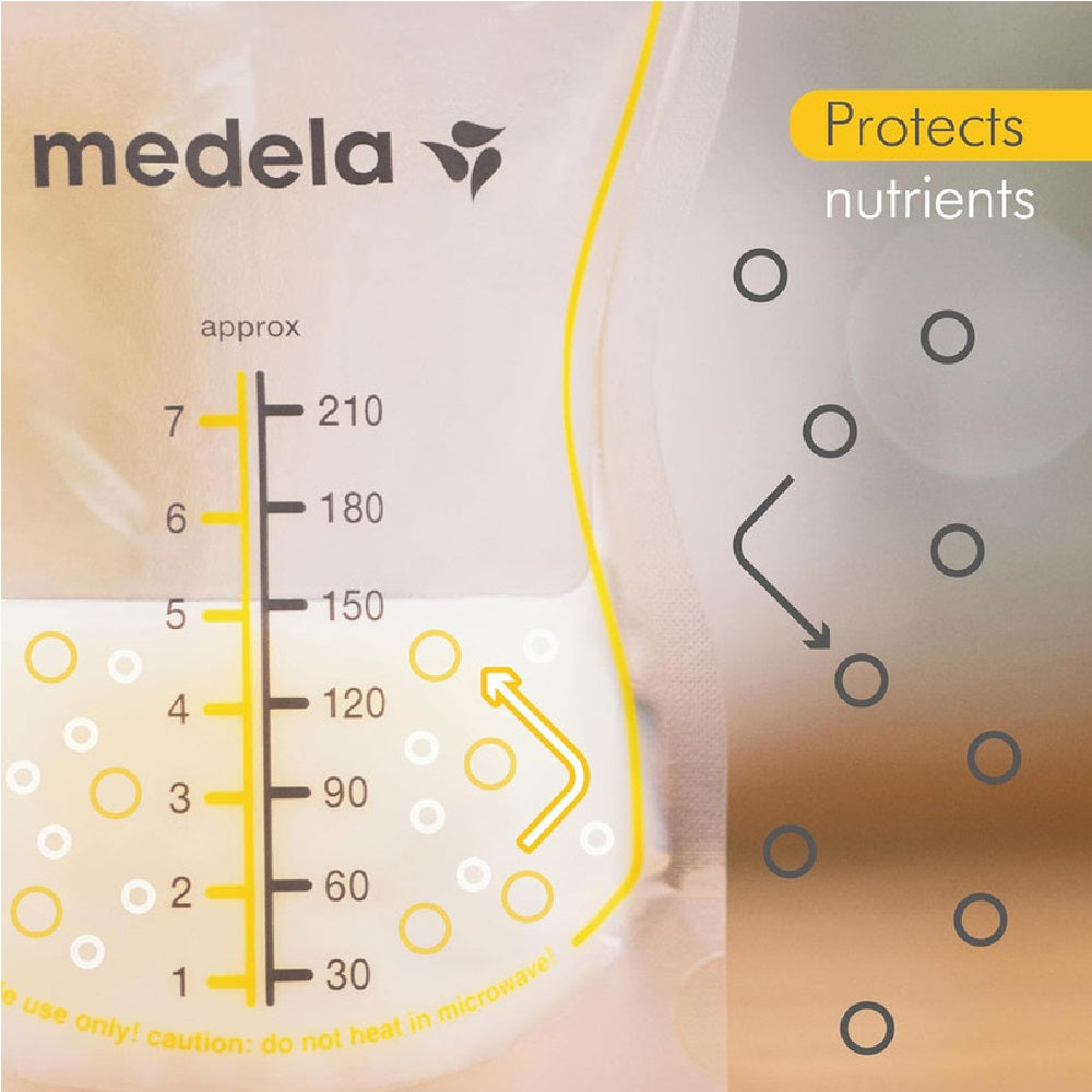 Medela Easy Pour Breast Milk Storage Bags 210 ml 50 pcs