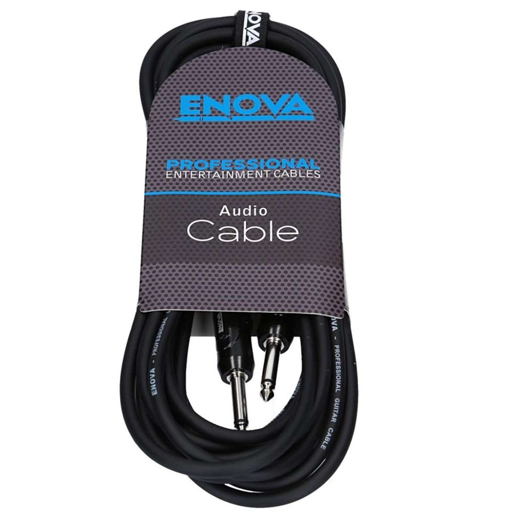 Enova 15M 1/4" Plug 2-Pole Jack - Jack Instrument Cable with Conductive PE Shielding
