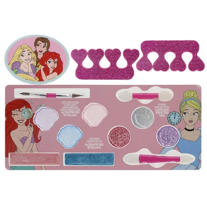 Townley Girl Disney Princess Train Case Cosmetic Makeup Set