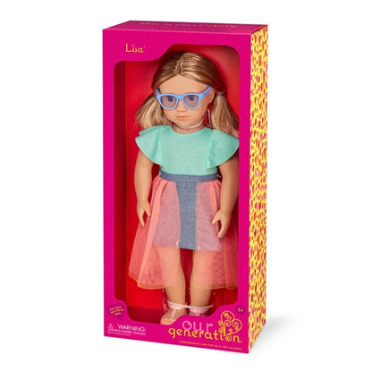 Our Generation - Lisa Doll With Denim And Tulle Skirt Outfit