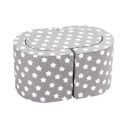 Delsit Combo Set - 2 Chairs + Table Grey W.White Stars