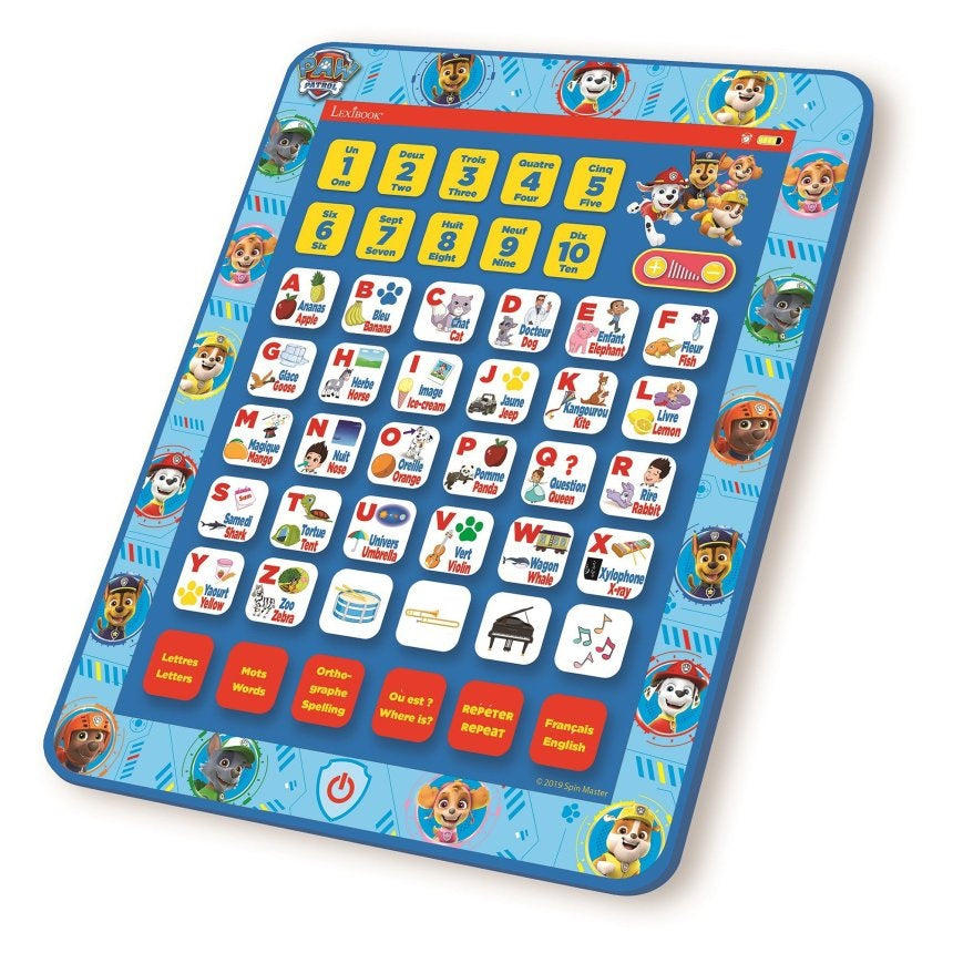 Lexibook - Paw Patrol Bilingual Educational Tablet English/French