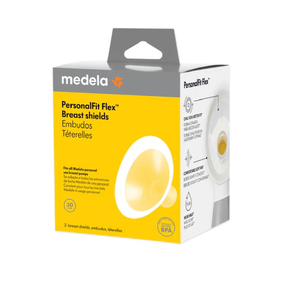 واقي الثدي الجديد PersonalFit Flex من Medela (عبوة من قطعتين) - صغير