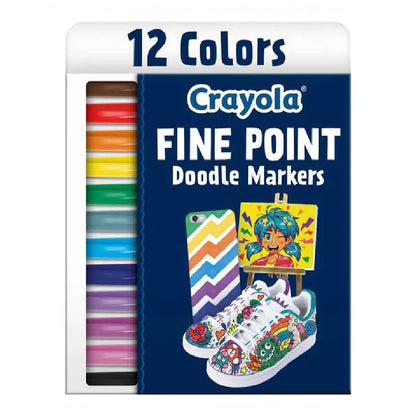 Crayola 12ct Fine Point Doodle Markers
