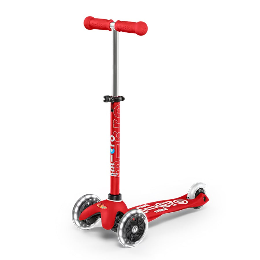 Micro - Mini Deluxe Scooter with LED Wheels - Red – flitit