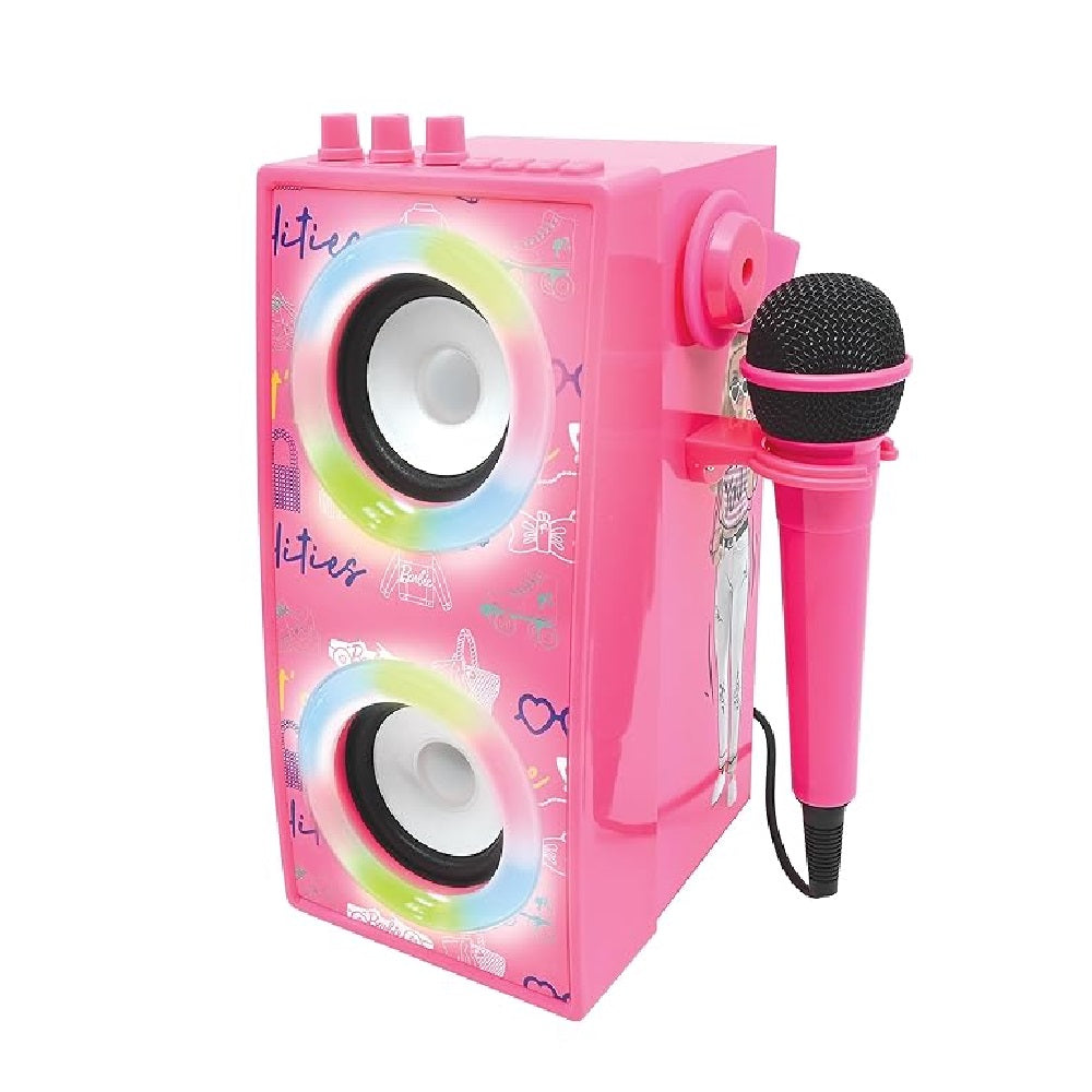 Lexibook  BARBIE PORTABLE BLUETOOTH SPEAKER WITH MIC AND LIGHTS