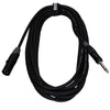 Enova 7 Meters XLR Male to 1/4" Plug 2-Pole Microphone Cable Analogue & AES with Velcro