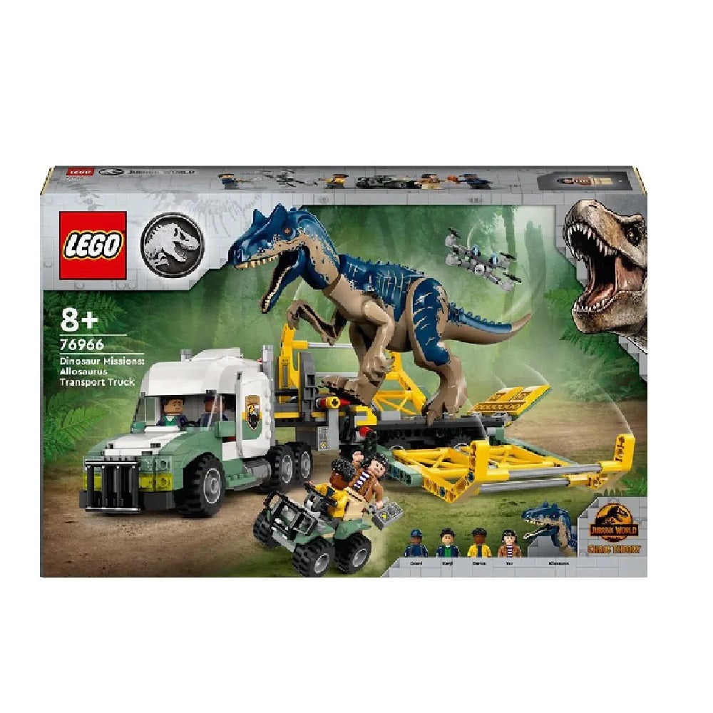 LEGO Dinosaur Missions: Allosaurus Transport Truck, Jurassic World 76966 Building Set - 588 Pieces