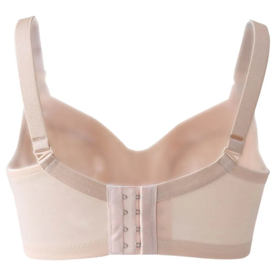 Okus - Comfy Cotton Maternity & Nursing Bra - Beige - Medium