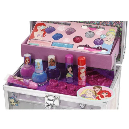 Townley Girl Disney Princess Train Case Cosmetic Makeup Set