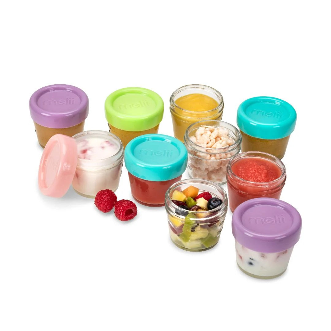 Melii - Glass Food Storage Container 4oz - 12 pcs