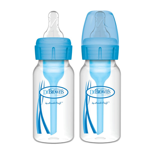 Dr. Brown's Narrow Options+ Feeding Bottles 120ml - Twin Pack - Blue