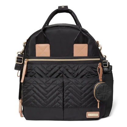 Skip Hop - Suite Diaper Backpack And Accessory Set - Black - 6pcs