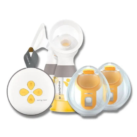 Medela - Swing Maxi Double Electric Breast Pump + Hands-free Breast Milk Collection Cups