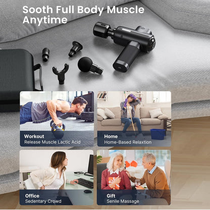 Renpho Active Therma Massage Gun - Black